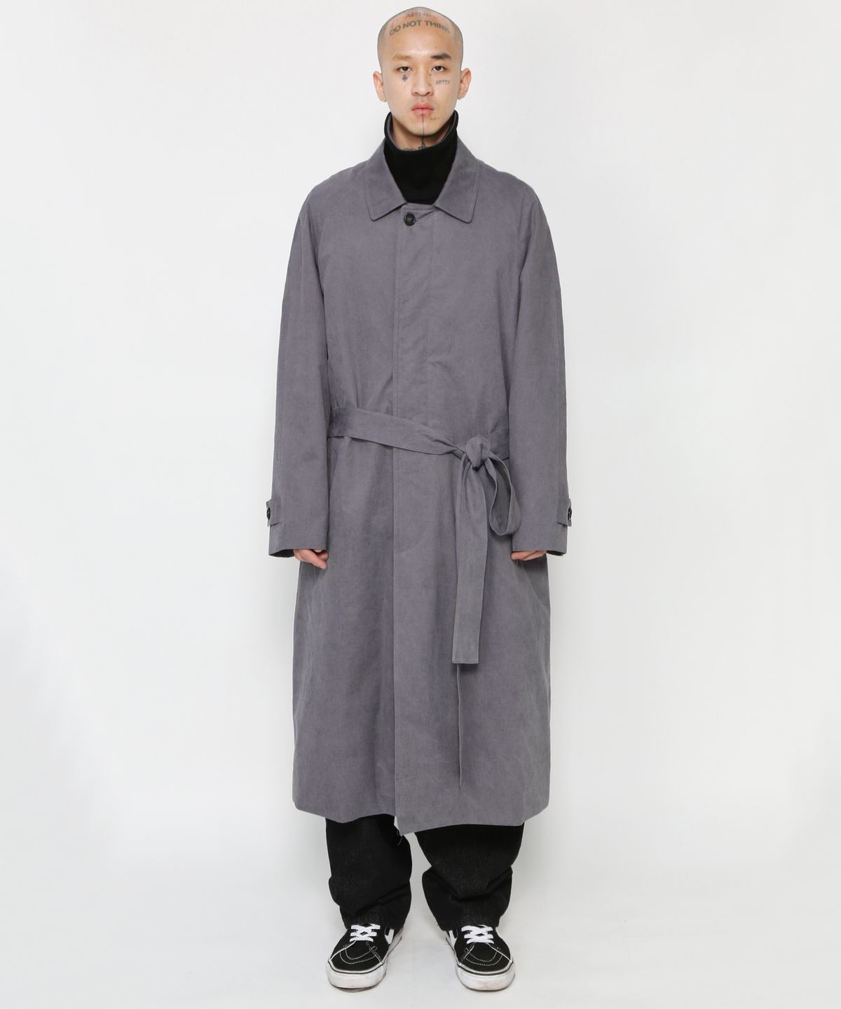 아조바이아조(AJOBYAJO) Washed Cotton Oversized Coat [Purple]