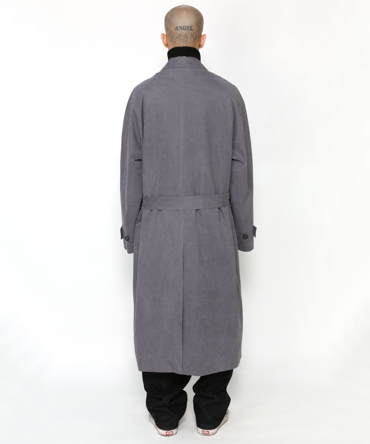 아조바이아조(AJOBYAJO) Washed Cotton Oversized Coat [Purple]