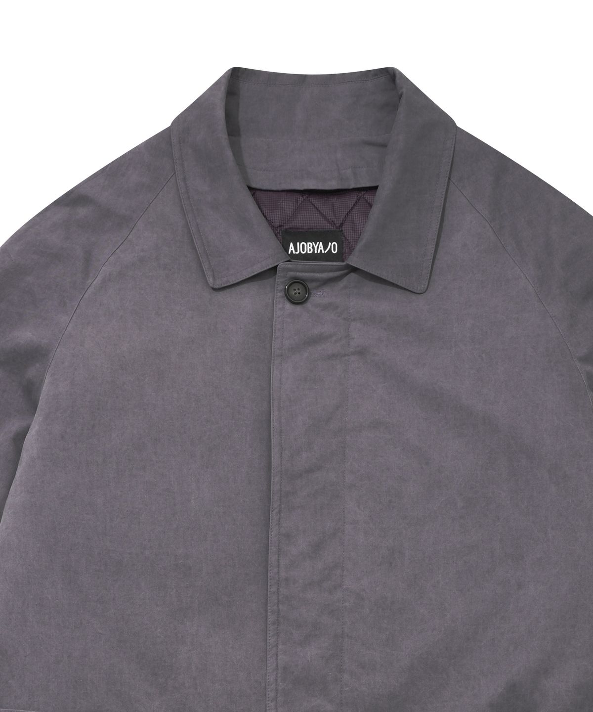아조바이아조(AJOBYAJO) Washed Cotton Oversized Coat [Purple]