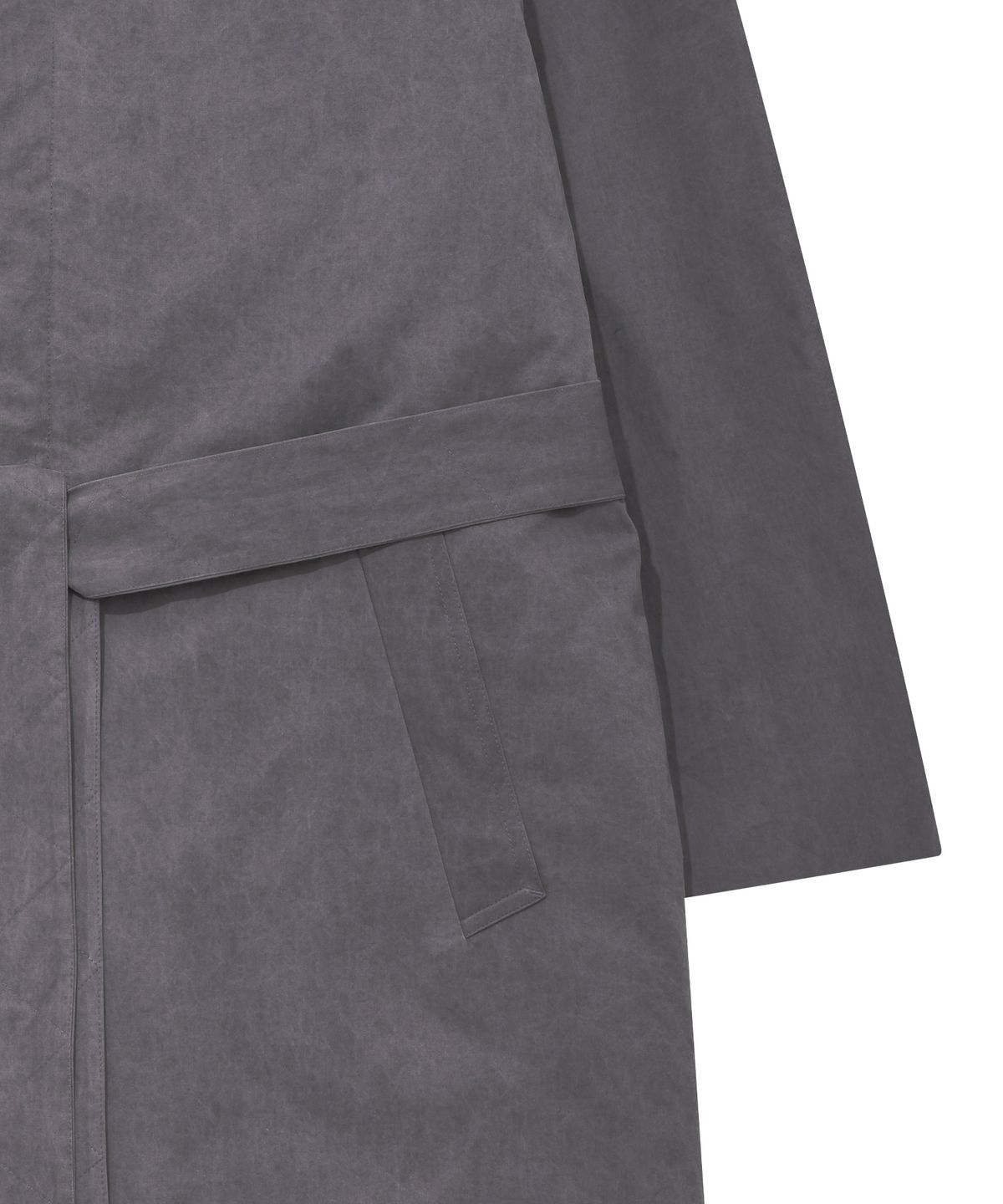 아조바이아조(AJOBYAJO) Washed Cotton Oversized Coat [Purple]