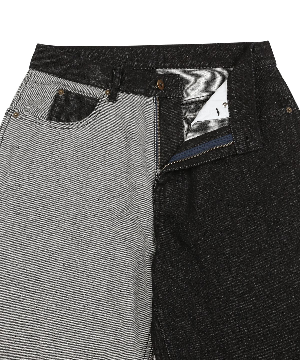 아조바이아조(AJOBYAJO) Twofold Washed Jeans [Black]