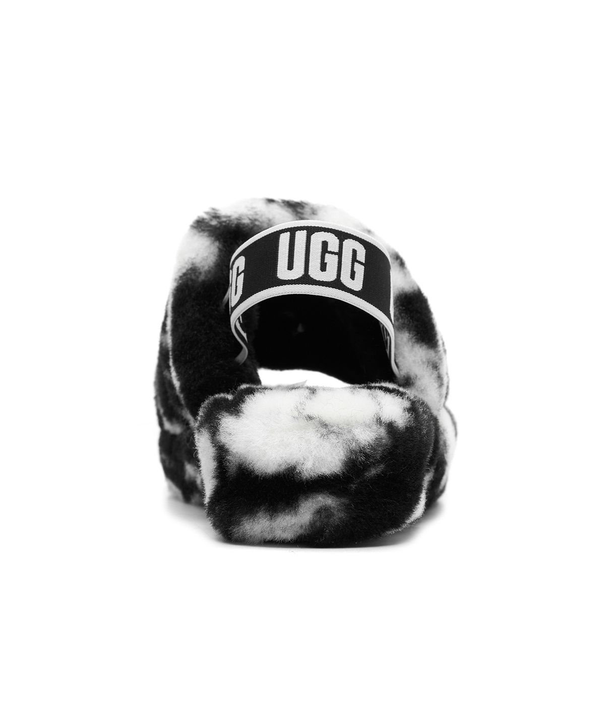 어그(UGG) UGG 스트랩 퍼 슬리퍼 (플러프 예 슬라이드 마블) W - 블랙 / 1122554BLK