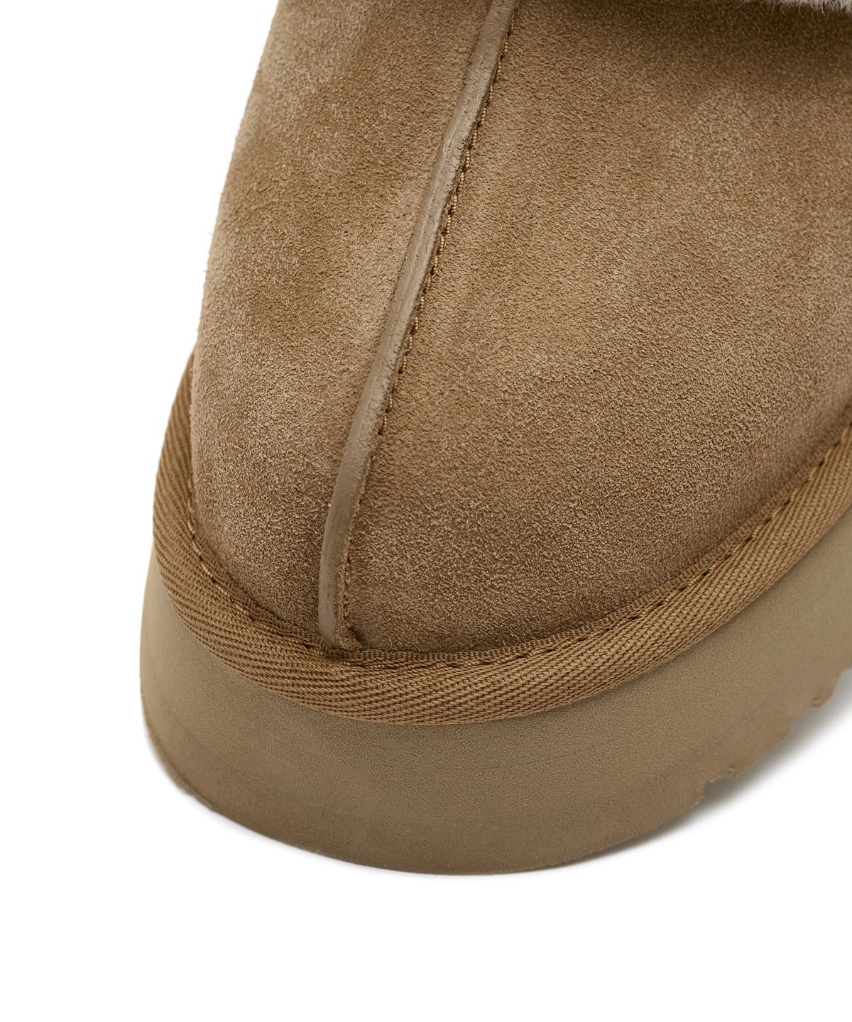 어그(UGG) 퍼 카라 스웨이드 플랫폼 슬리퍼 (디스케트) W - 체스넛 / 1122550CHE
