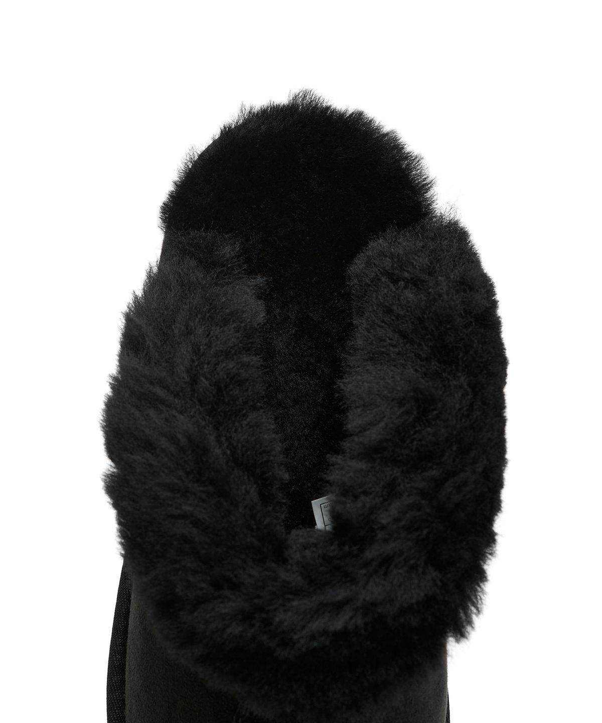 어그(UGG) [WOMEN] 퍼 카라 스웨이드 슬리퍼 (코케트) - 블랙 / 5125BLK