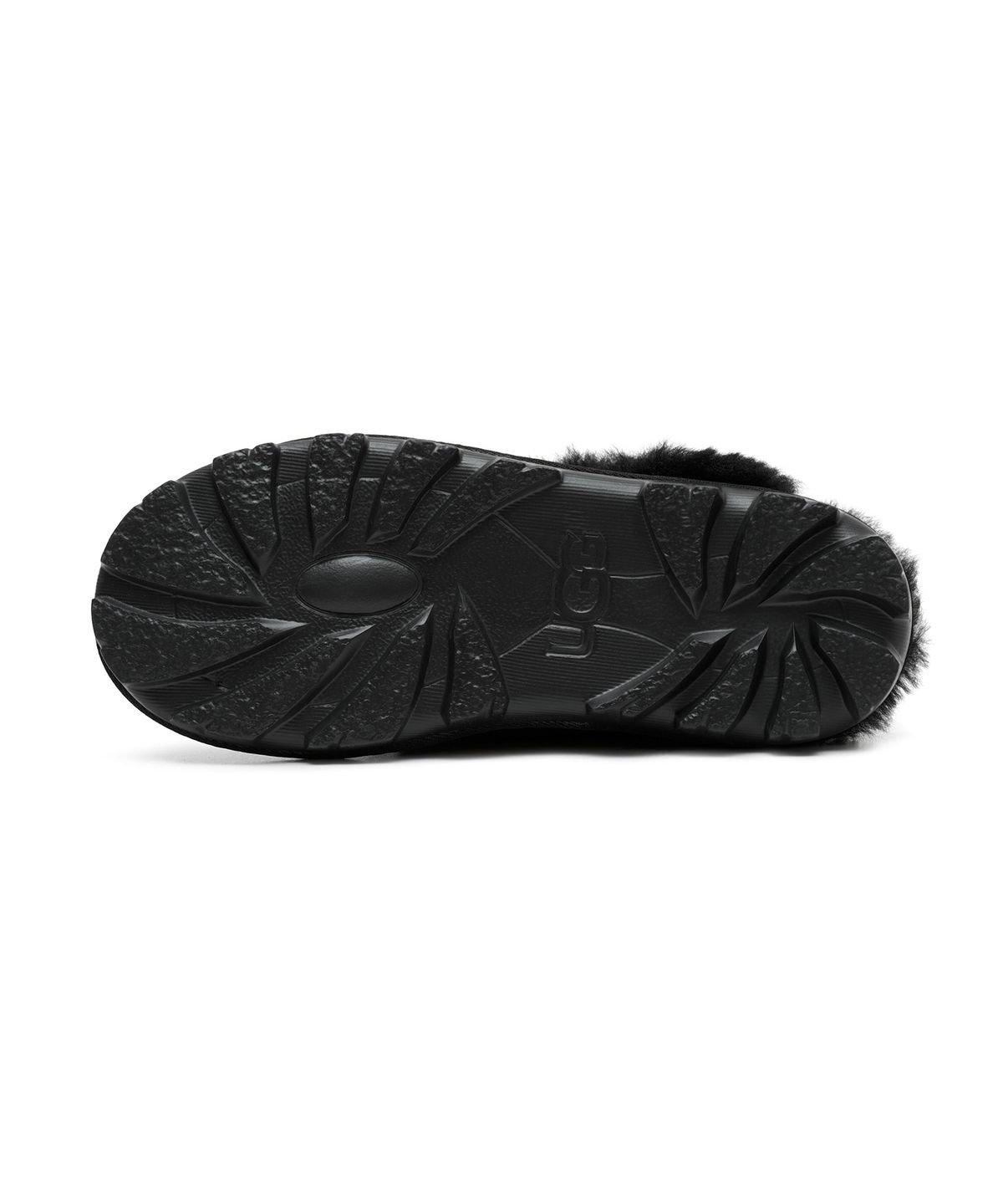 어그(UGG) [WOMEN] 퍼 카라 스웨이드 슬리퍼 (코케트) - 블랙 / 5125BLK