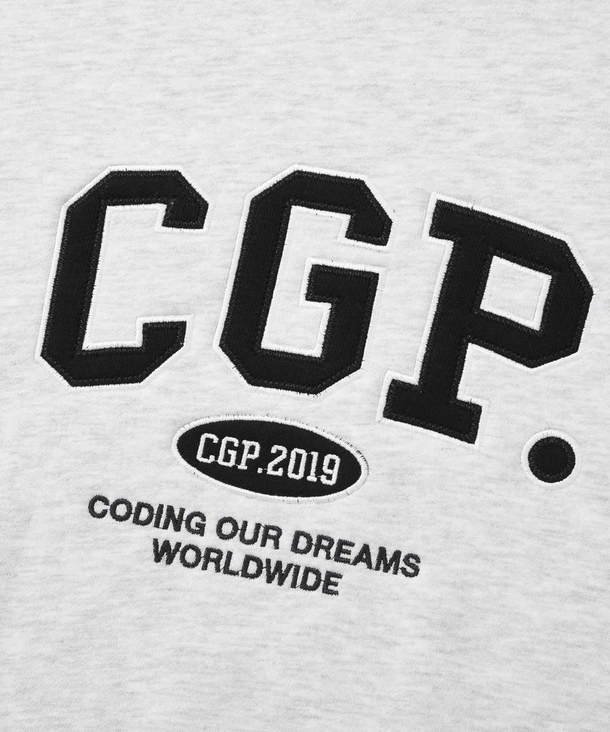 코드그라피(CGP) CGP 아치 로고 후드티_라이트그레이BDW