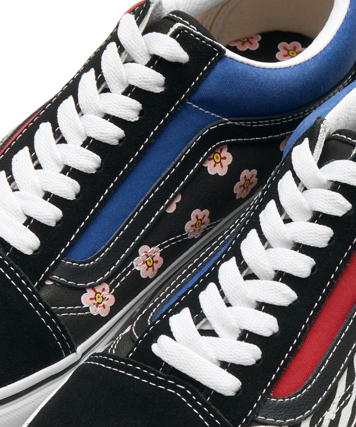 반스(VANS) 올드스쿨 - (코리안 타이포그라피) 레이싱 레드:트루 블루 / VN0A38G19HW1