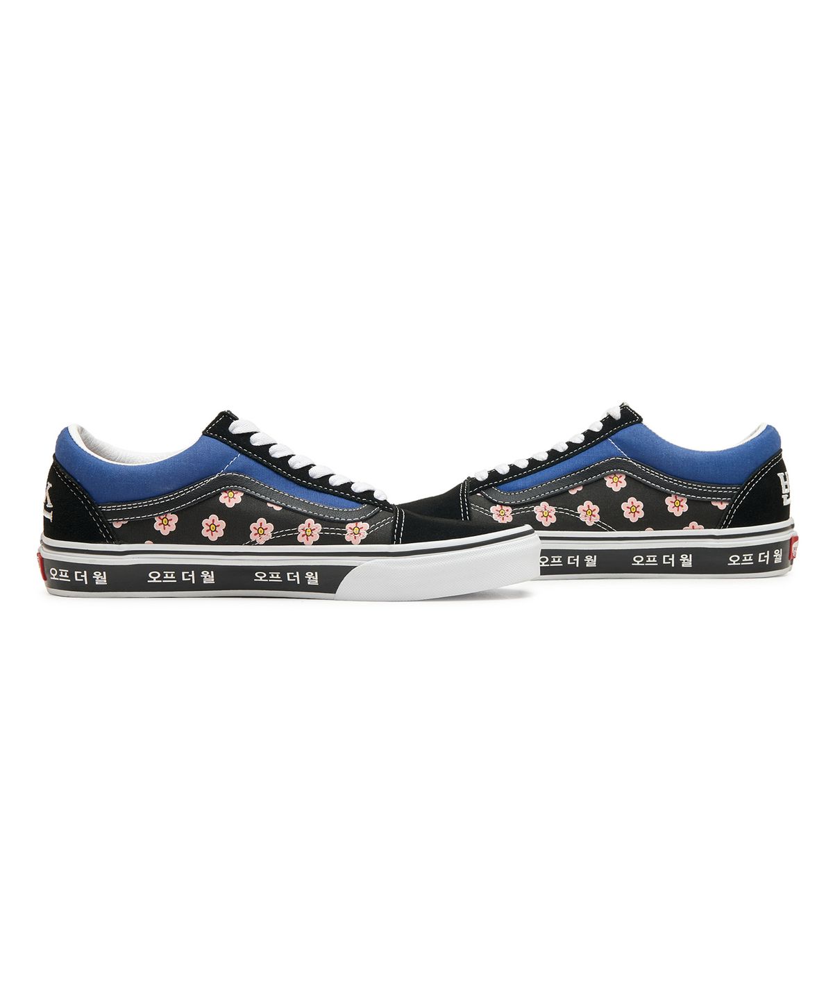 반스(VANS) 올드스쿨 - (코리안 타이포그라피) 레이싱 레드:트루 블루 / VN0A38G19HW1