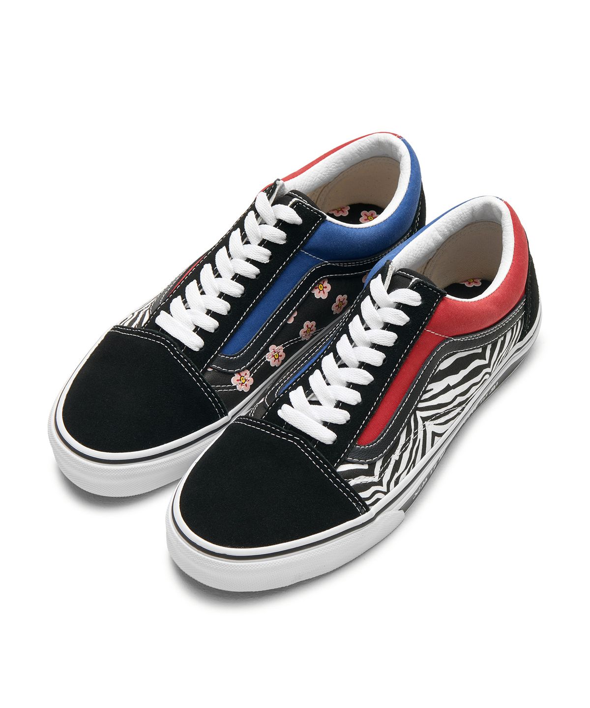반스(VANS) 올드스쿨 - (코리안 타이포그라피) 레이싱 레드:트루 블루 / VN0A38G19HW1