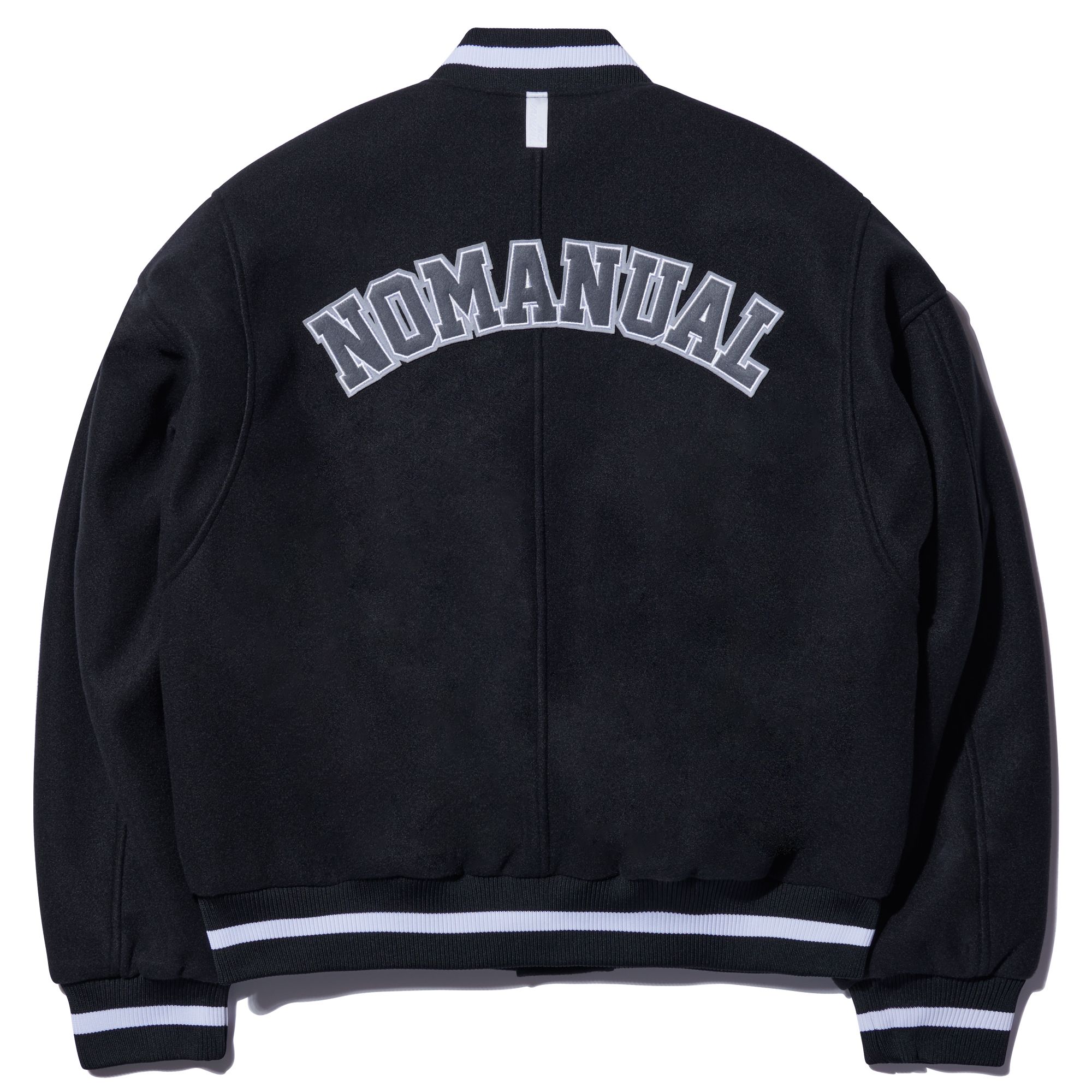 スタジャン NOMANUAL W.S VARSITY JACKET 4FT1657 MUSINSA | NOMANUAL W.S VARSITY JACKET - BLACK