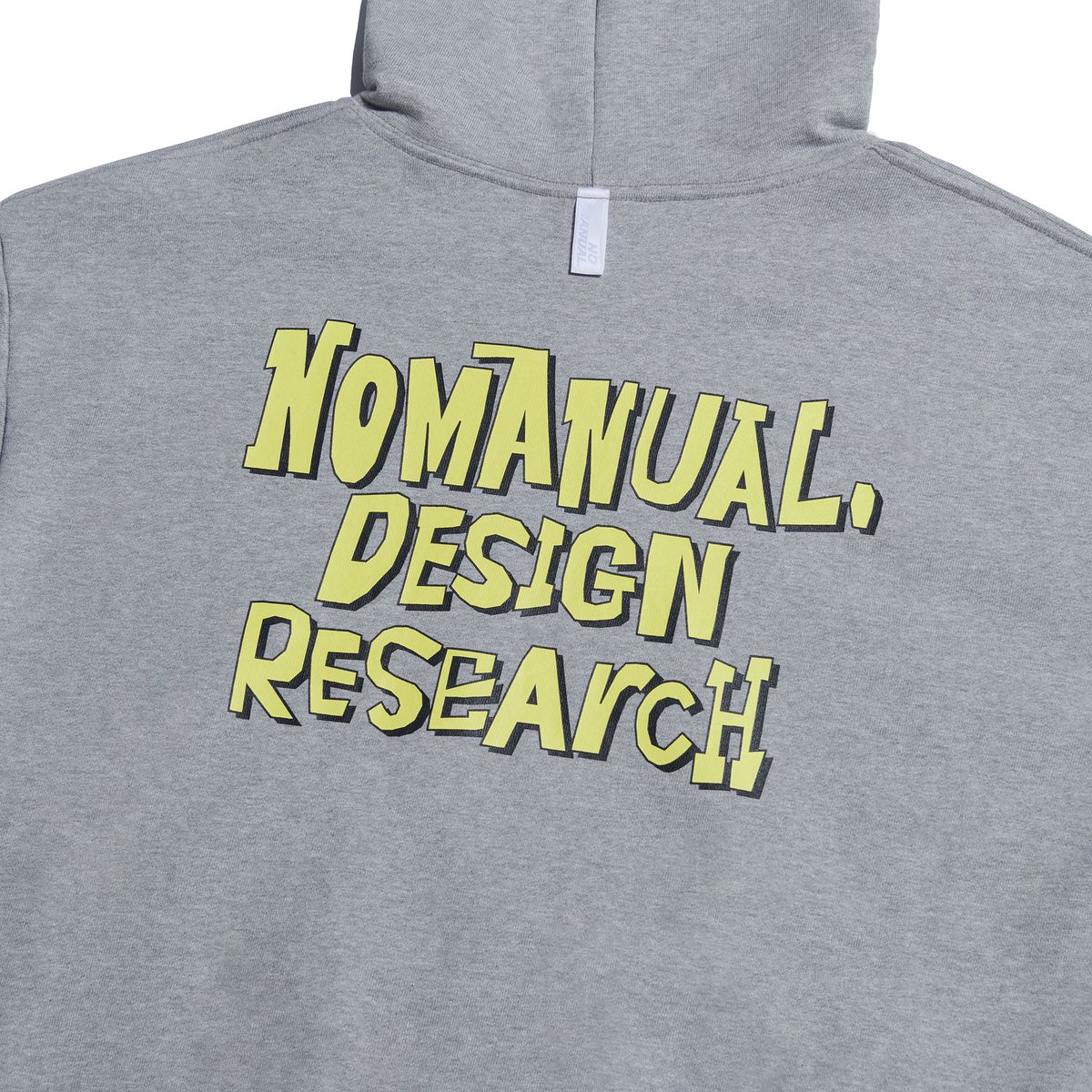 노매뉴얼(NOMANUAL) DOODLE LOGO HOODIE - GRAY
