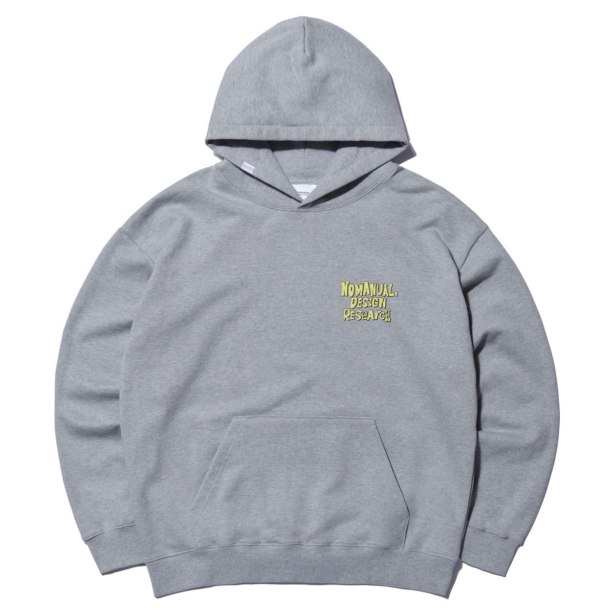 노매뉴얼(NOMANUAL) DOODLE LOGO HOODIE - GRAY