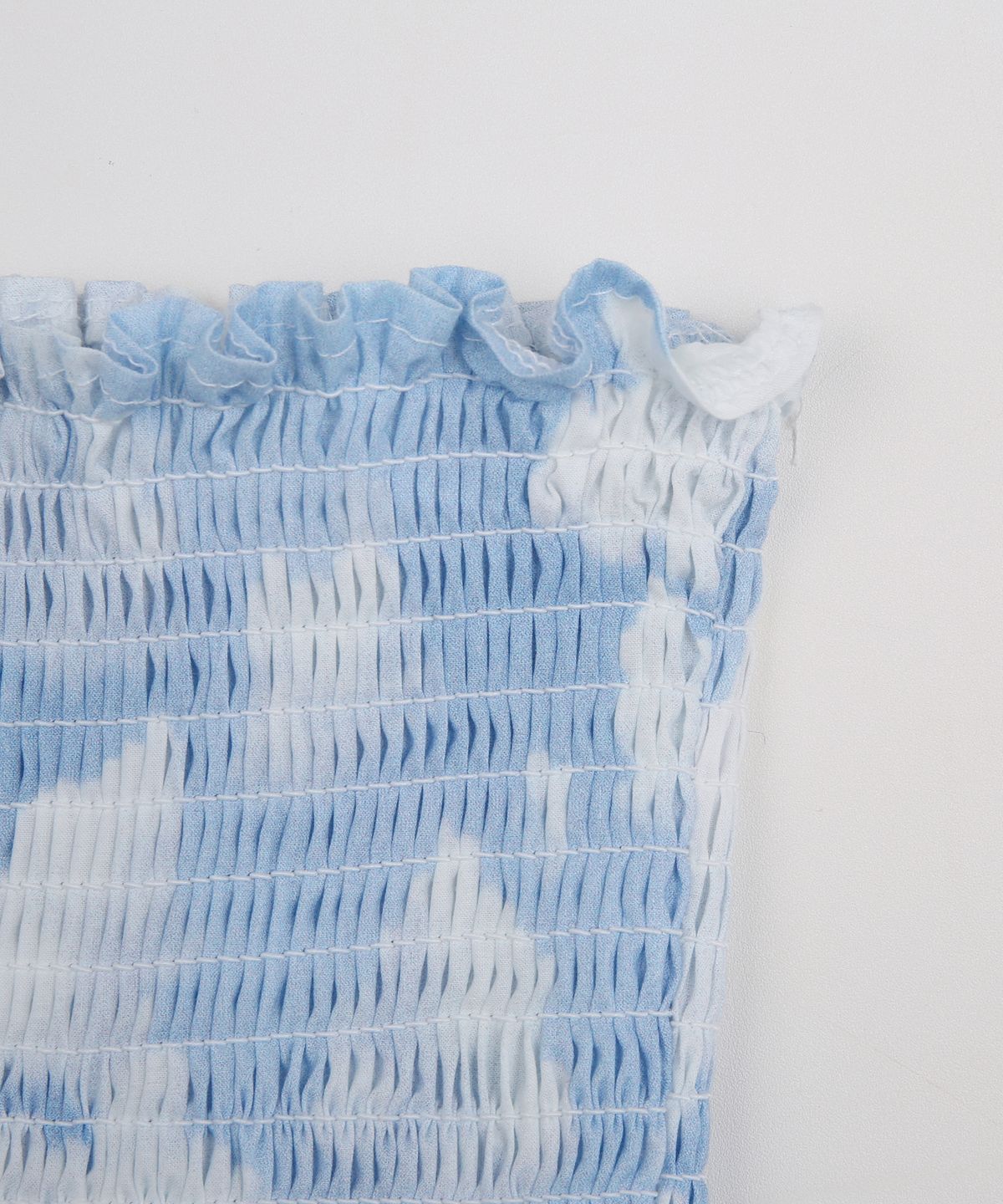 하이스쿨디스코(HIGH SCHOOL DISCO) cloud frill top_sky blue