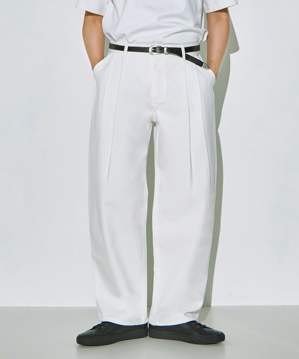 오더아카이브(ORDER ARCHIVE) Two Pintuck wide 04 - Cream white