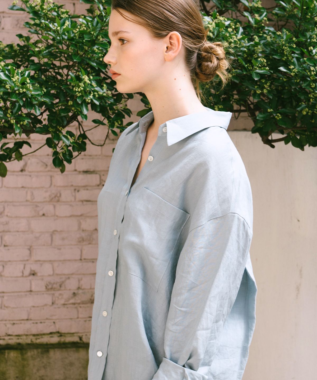 벨르마(BELLEMA) oversized linen shirt