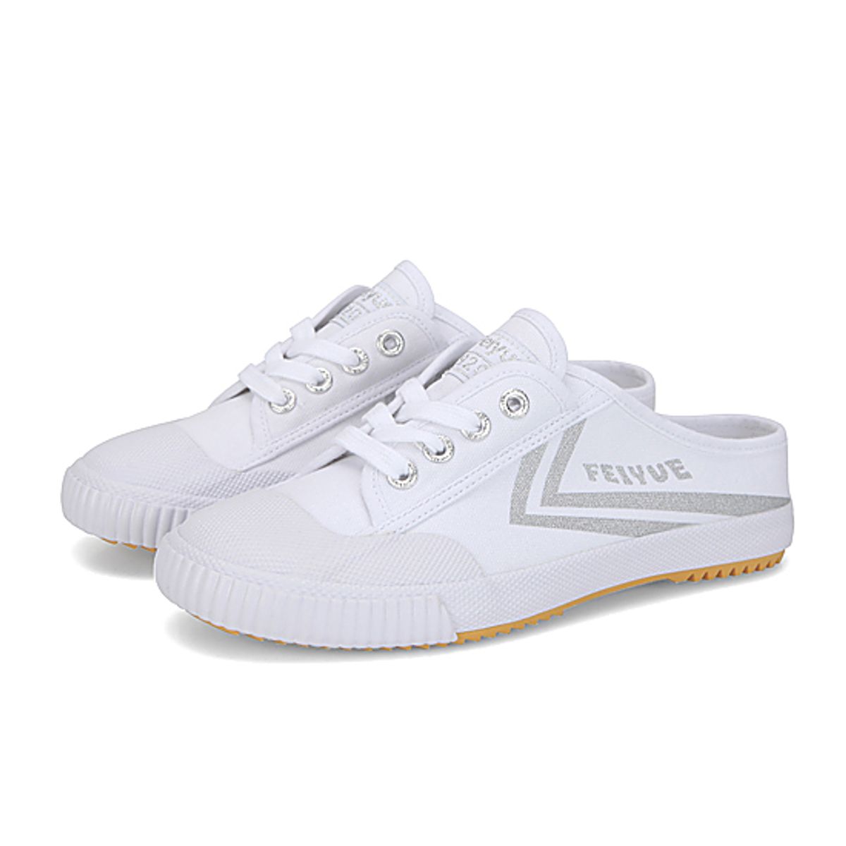 페이유에(FEIYUE) FE LO 1920 MULE/WHITE/SILVER GOLD METALLIC/FU100171