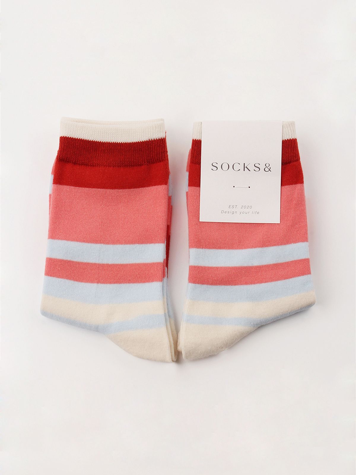 삭스앤드(SOCKSAND) 보색 스트라이프 양말