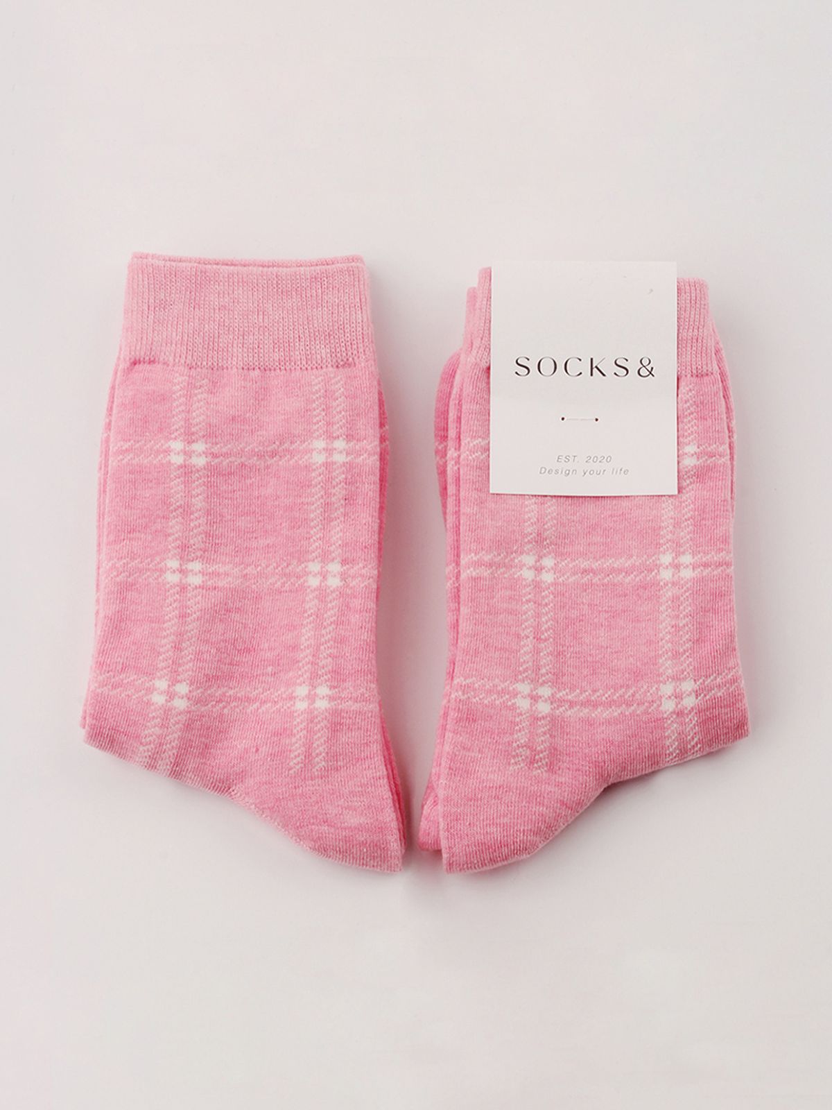 삭스앤드(SOCKSAND) 파스텔 체크 양말