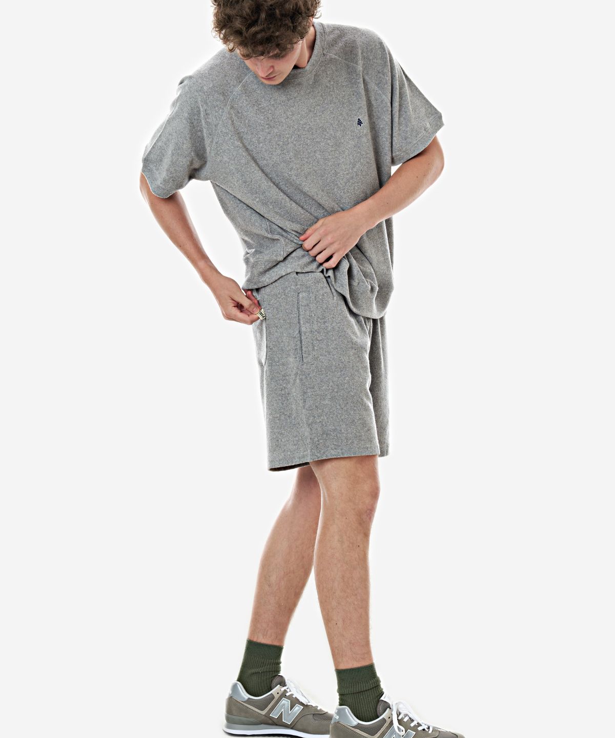 베이크셔츠(BAKESHIRT) 테리 쇼츠 멜란지