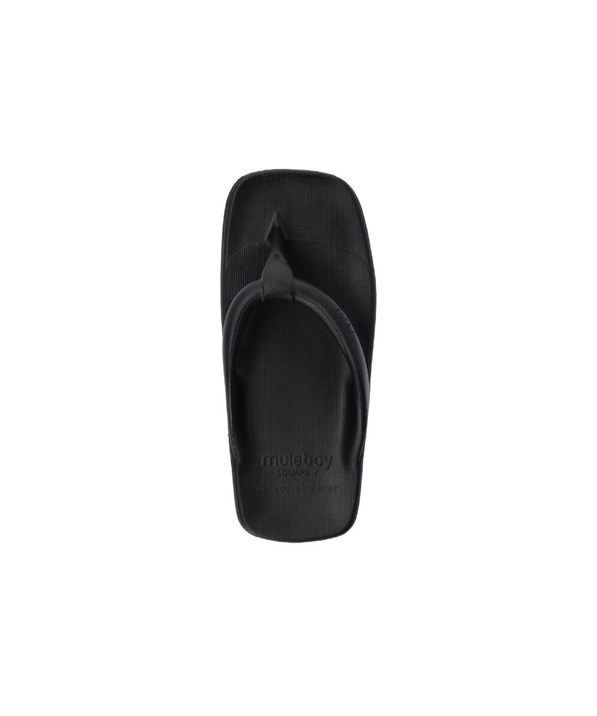뮬보이(MULEBOY) 스퀘어 제트 플립플랍 블랙(BLACK)