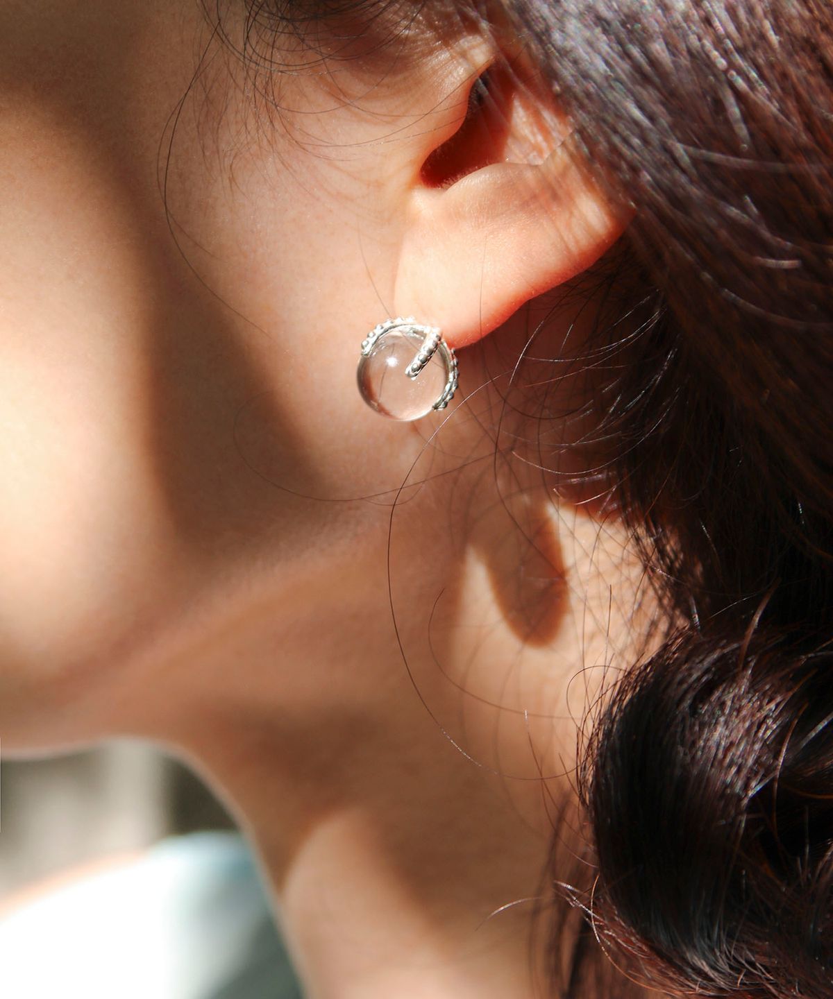 아운드(OUND) cactus stone earring-L