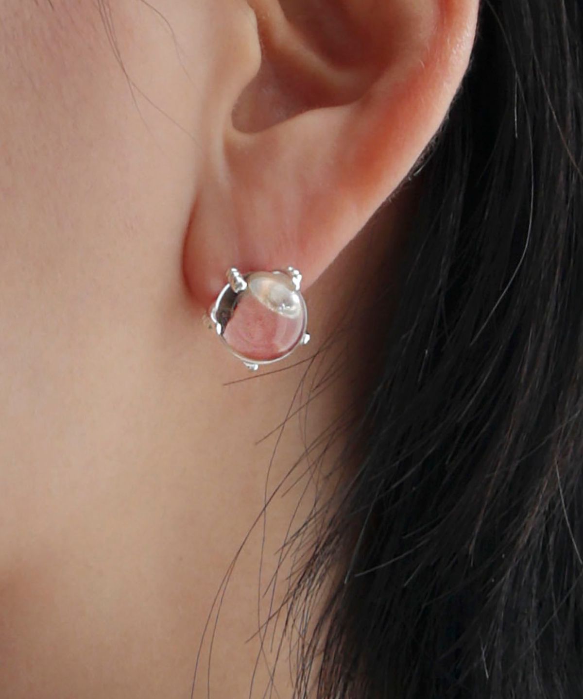 아운드(OUND) cactus stone earring-L