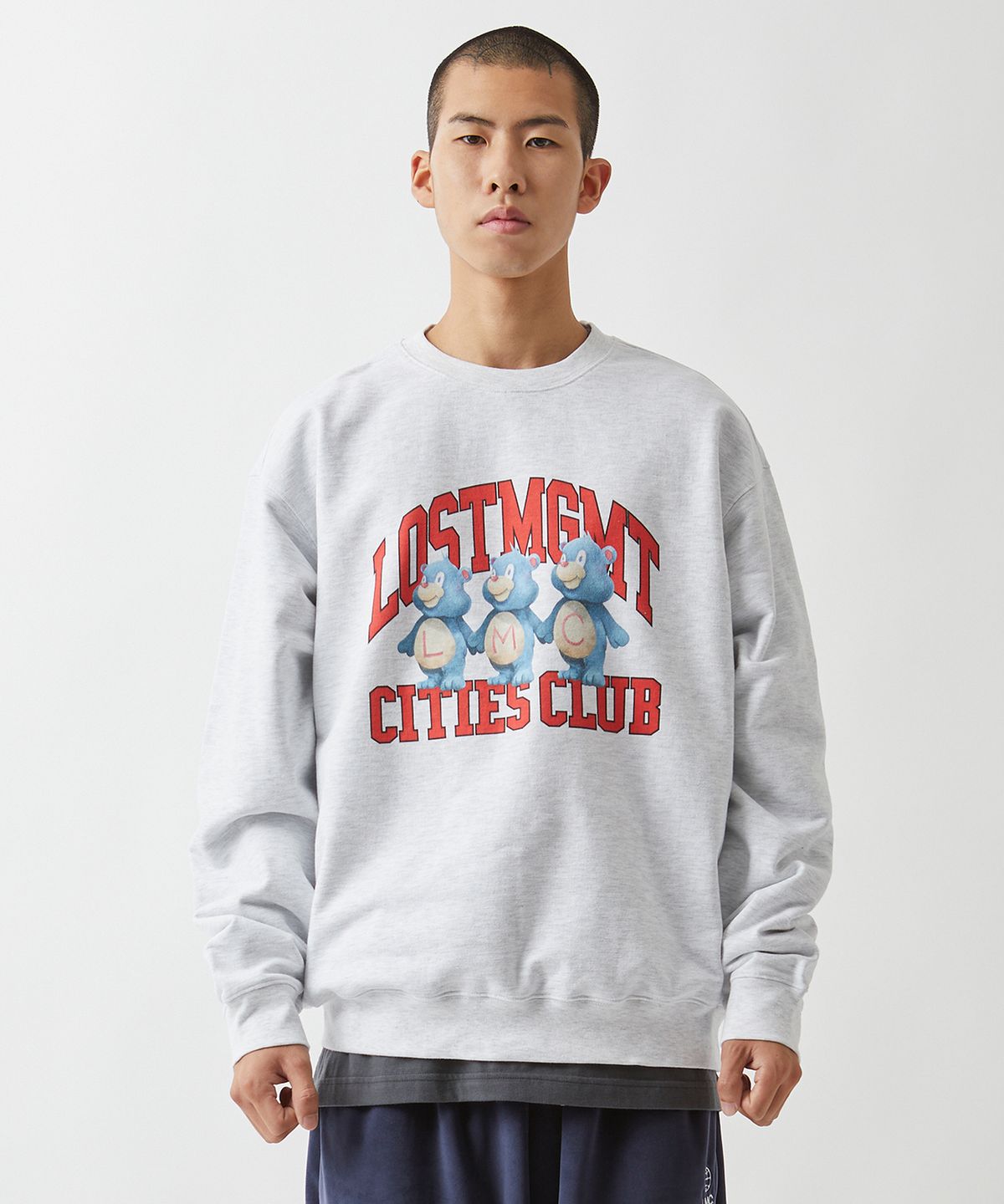 엘엠씨(LMC) LMC BEAR ATHLETIC SWEATSHIRT light heather gray