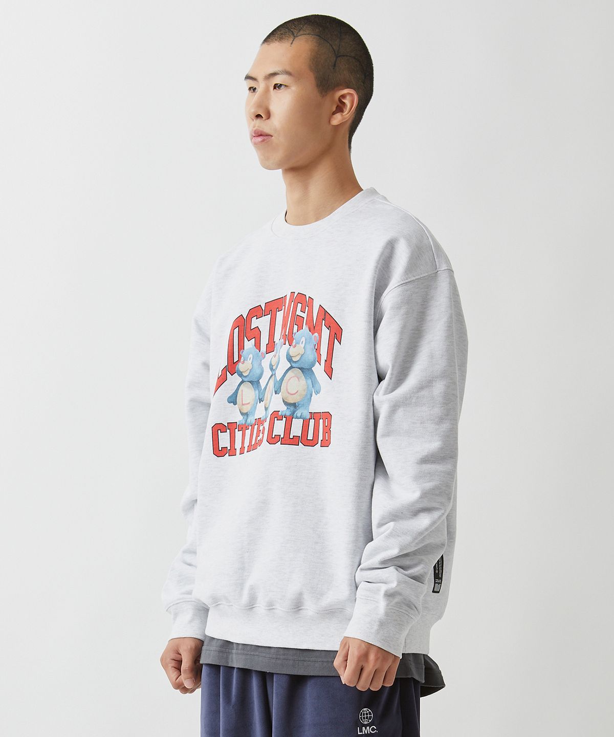 엘엠씨(LMC) LMC BEAR ATHLETIC SWEATSHIRT light heather gray