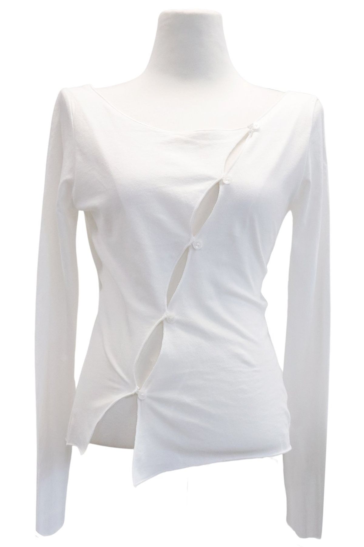 스토레츠(STORETS) Nadia Diagonal Button Down Cardigan