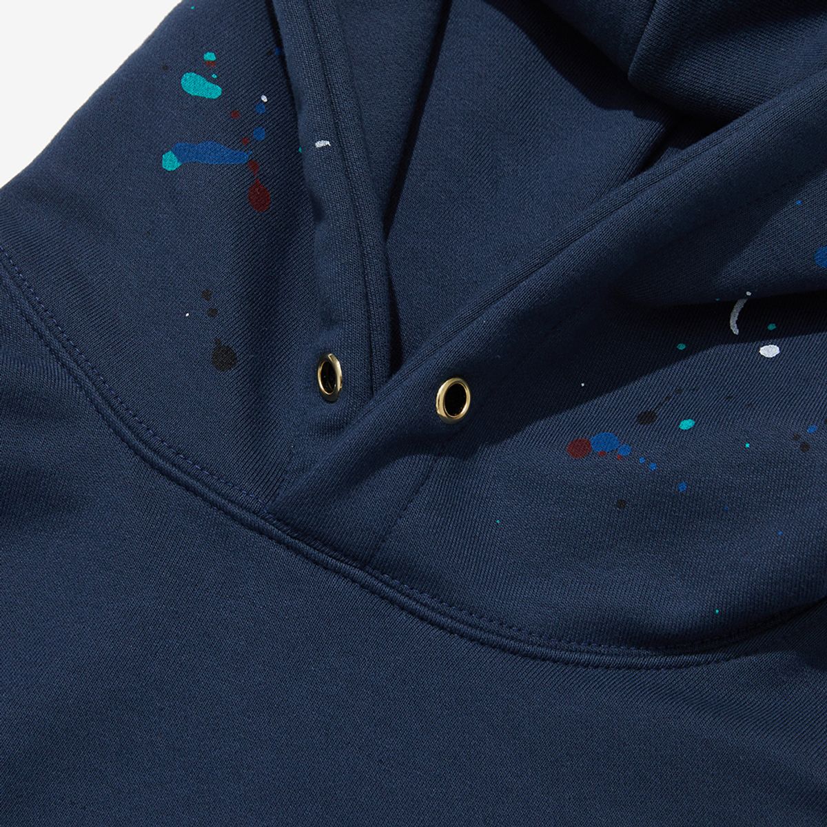 모아(MOAA) 페인팅 루즈핏 후디 (NAVY)