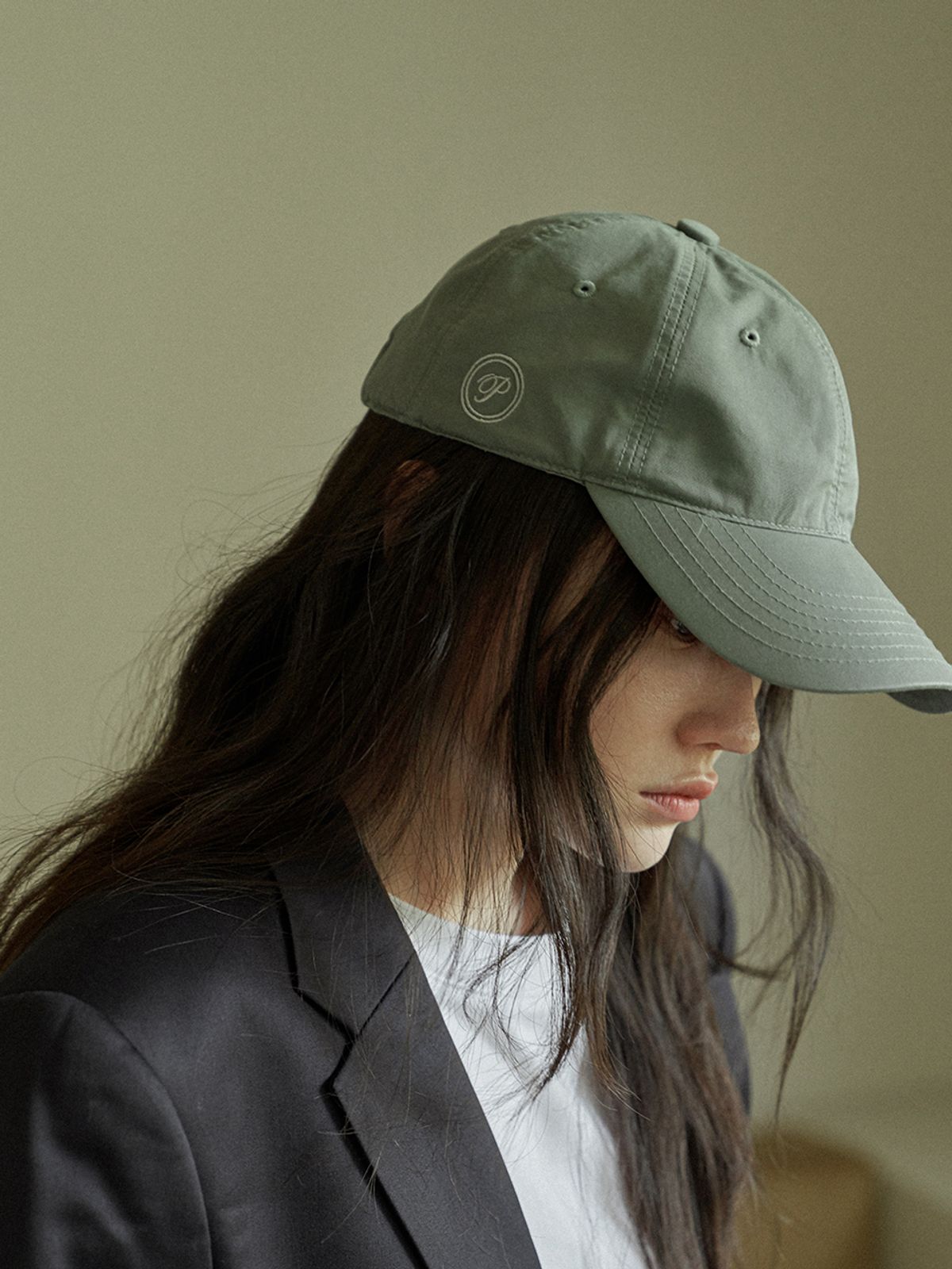 포에지담(POESIEDAME) [everydaylife] logo cap_khaki (unisex)