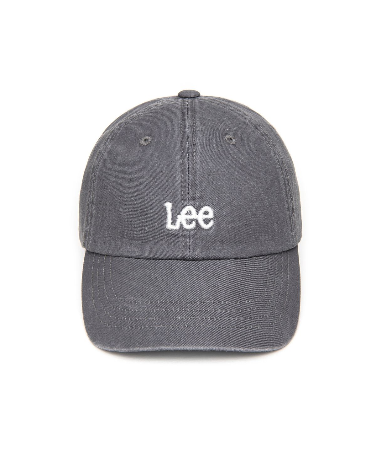 리(LEE) 스몰 트위치 로고 피그먼트 볼캡 차콜