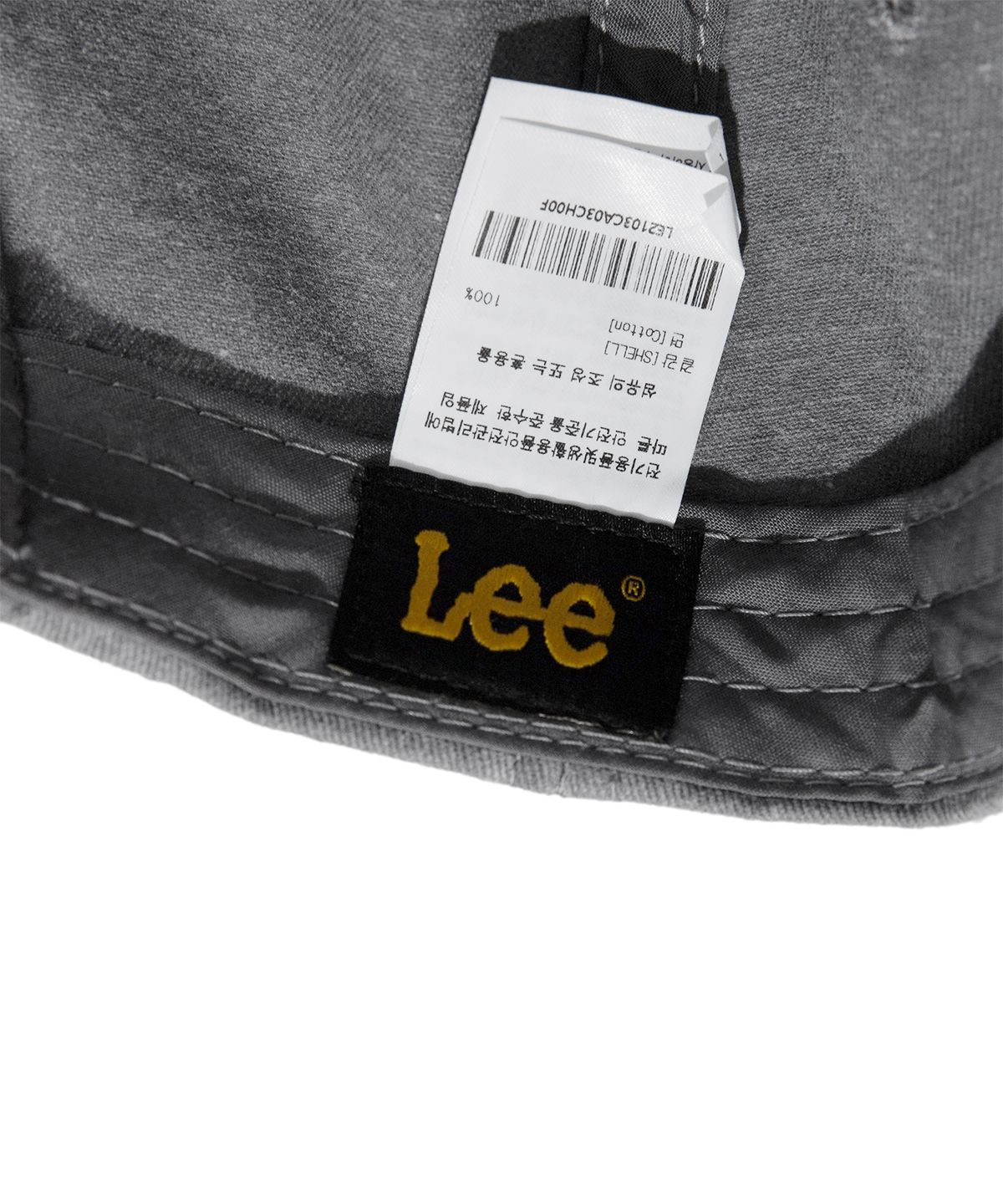 리(LEE) 스몰 트위치 로고 피그먼트 볼캡 차콜