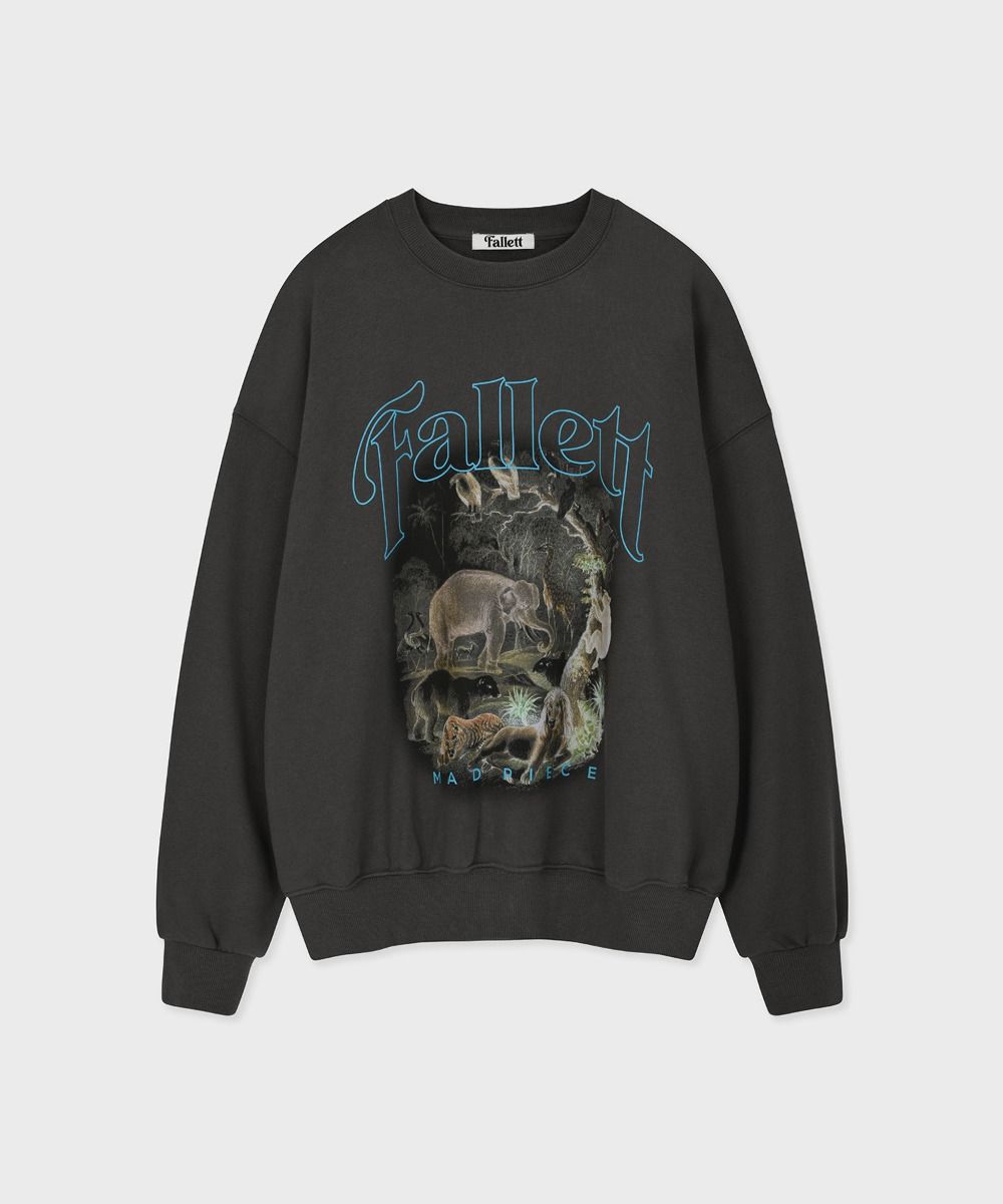 [FALLETT] SERENGETI SWEATSHIRT/追跡付 FALLETT Serengeti Sweatshirt Charcoal – SeoulSeoul