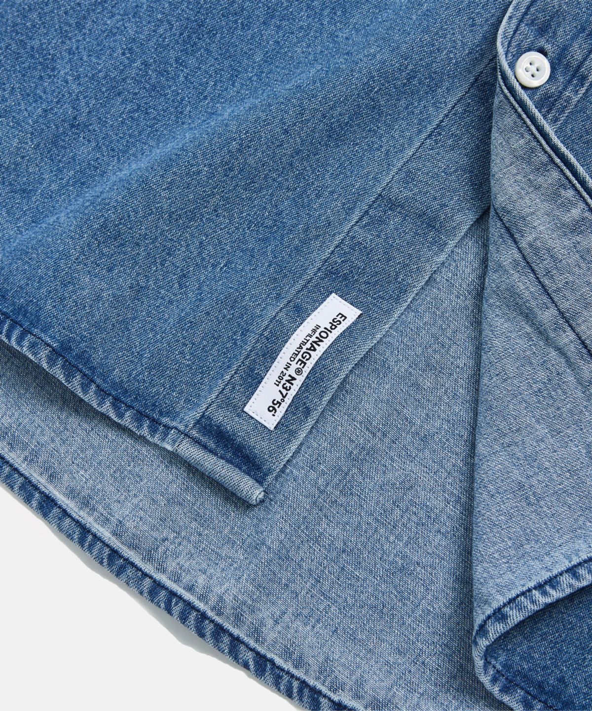 에스피오나지(ESPIONAGE) Denim Over Shirt Washed Indigo