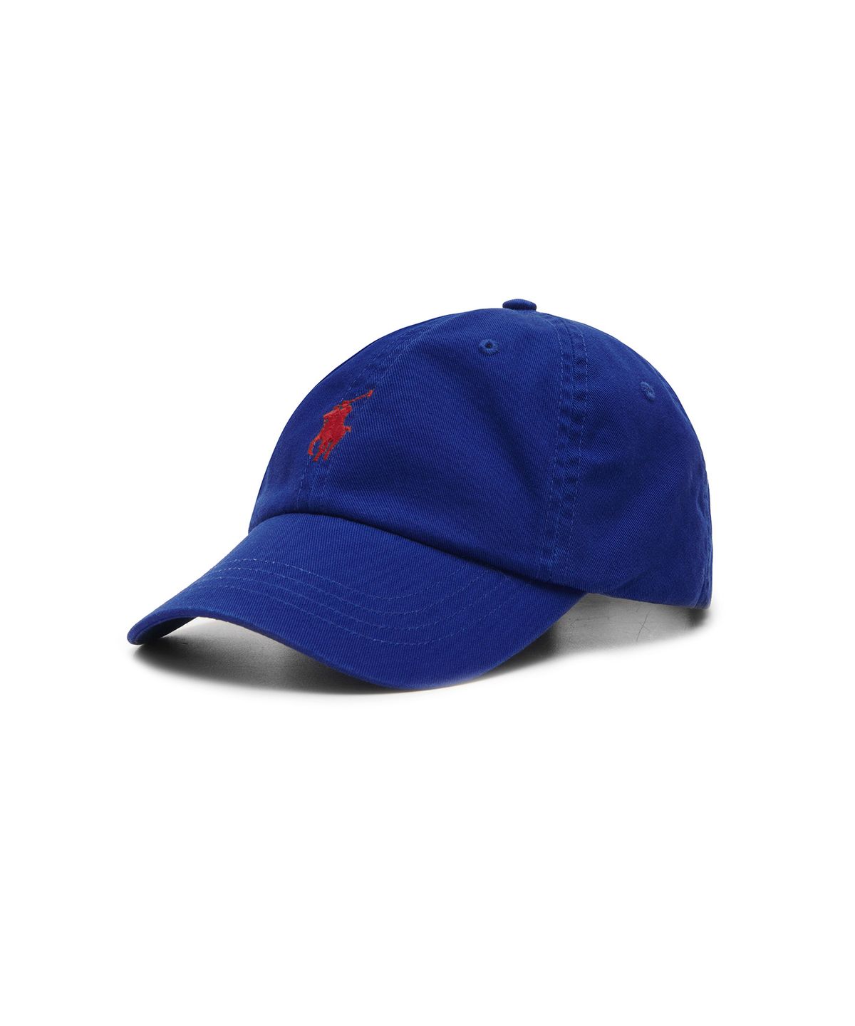 폴로 랄프 로렌(POLO RALPH LAUREN) 코튼 치노 베이스볼 캡 - 블루