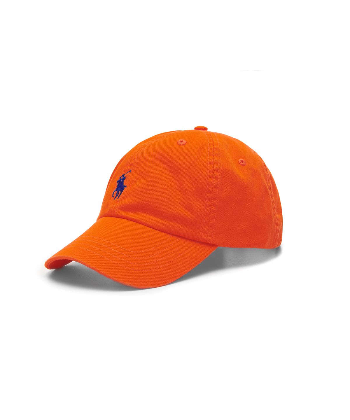 폴로 랄프 로렌(POLO RALPH LAUREN) 코튼 치노 베이스볼 캡 - 오렌지
