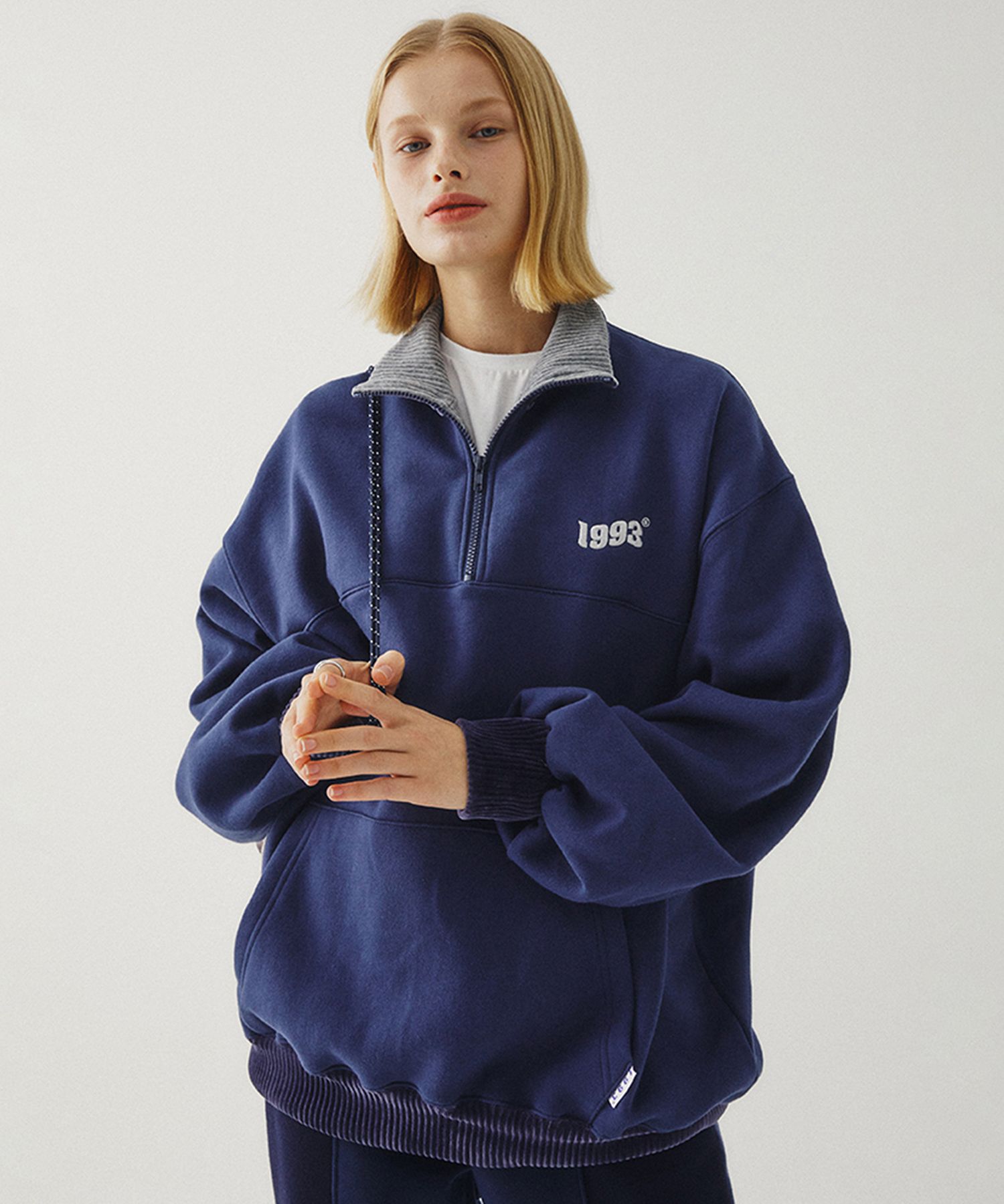 【1993studio】Vintage Half Zip-Up★人気商品★ MUSINSA公式 | 1993STUDIO Vintage Half Zip_Dark Green
