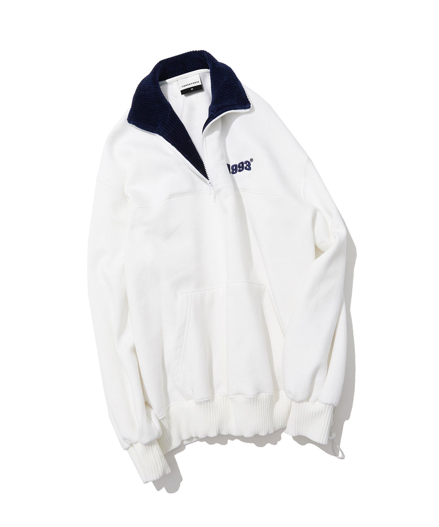 【1993studio】VINTAGE HALF ZIP-UP MUSINSA | 1993STUDIO Vintage Half Zip Up_White