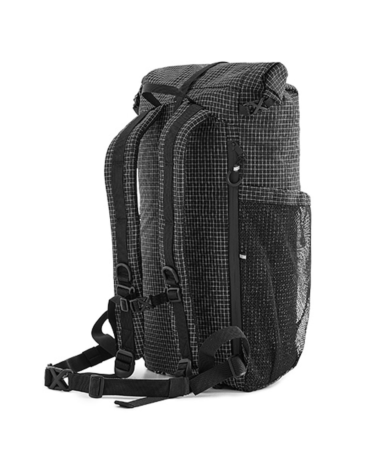 플루크(FLUKE) 마운틴 어드벤처 하이커 롤탑백 Grid Black FBG103