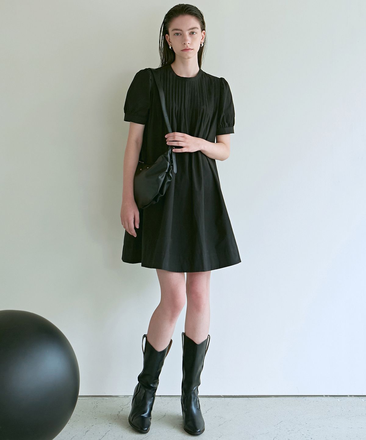 닉앤니콜(NICK&NICOLE) PINTUCK BUTTON DRESS_2 COLOR