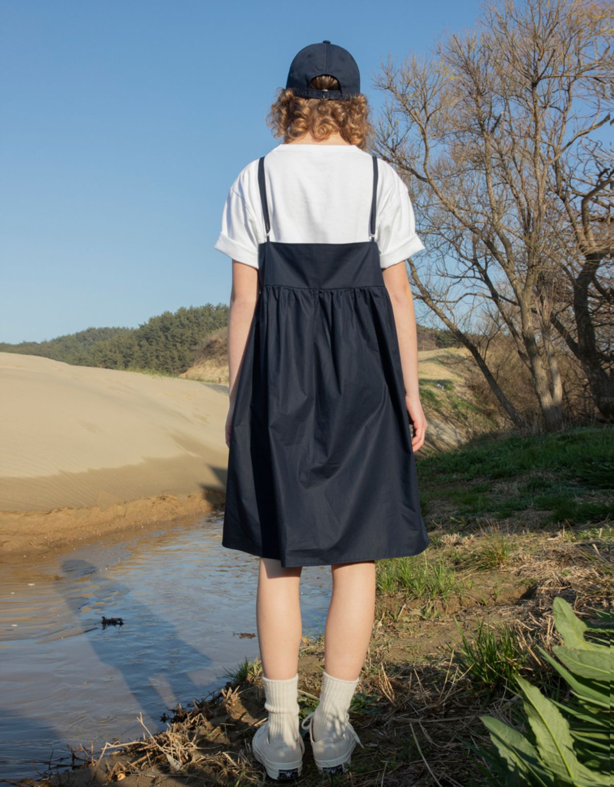 버나드밀즈(BERNARD MILLS) SLEEVELESS ONE PIECE - NAVY