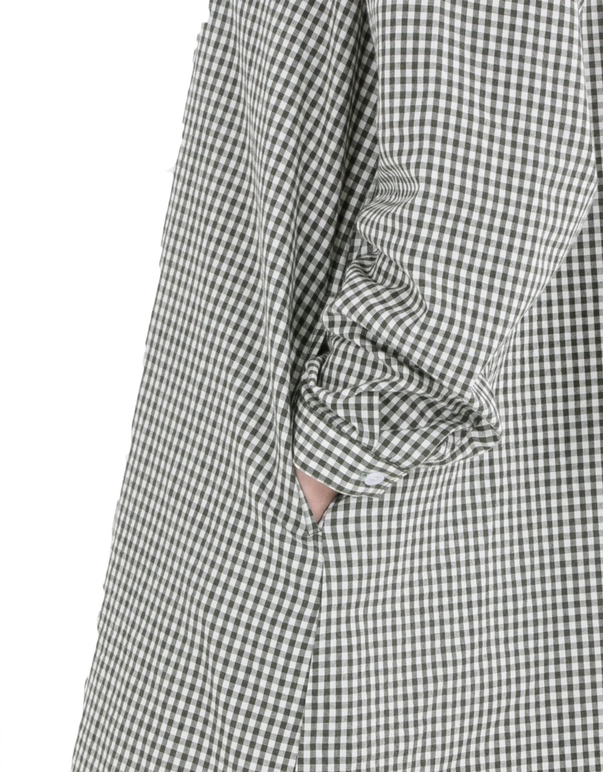 버나드밀즈(BERNARD MILLS) GINGHAM CHECK ONE PIECE - OLIVE GREEN
