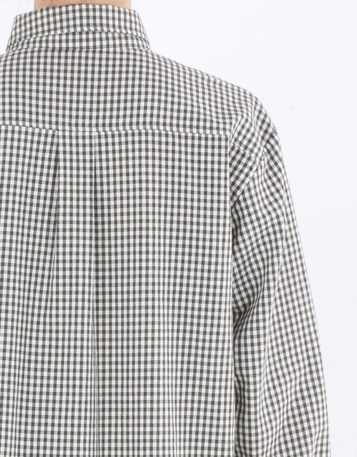 버나드밀즈(BERNARD MILLS) GINGHAM CHECK ONE PIECE - OLIVE GREEN