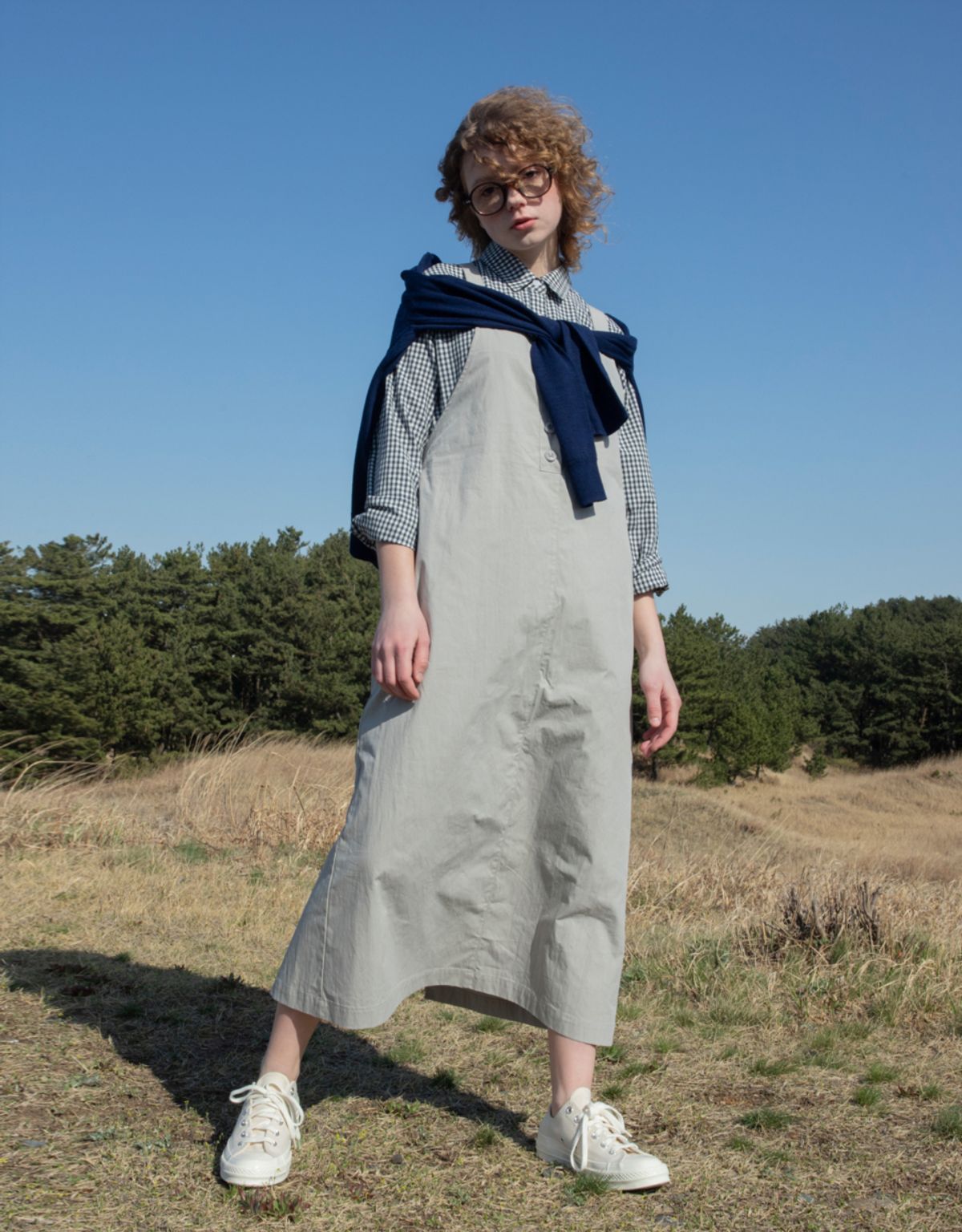 버나드밀즈(BERNARD MILLS) SUSPENDER ONE PIECE - GREY