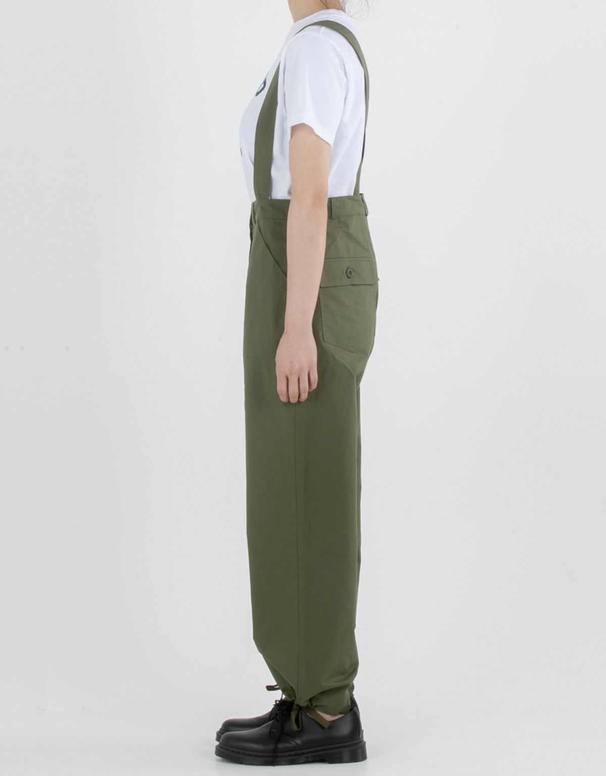 버나드밀즈(BERNARD MILLS) SUSPENDER JOGGER PANTS - OLIVE GREEN