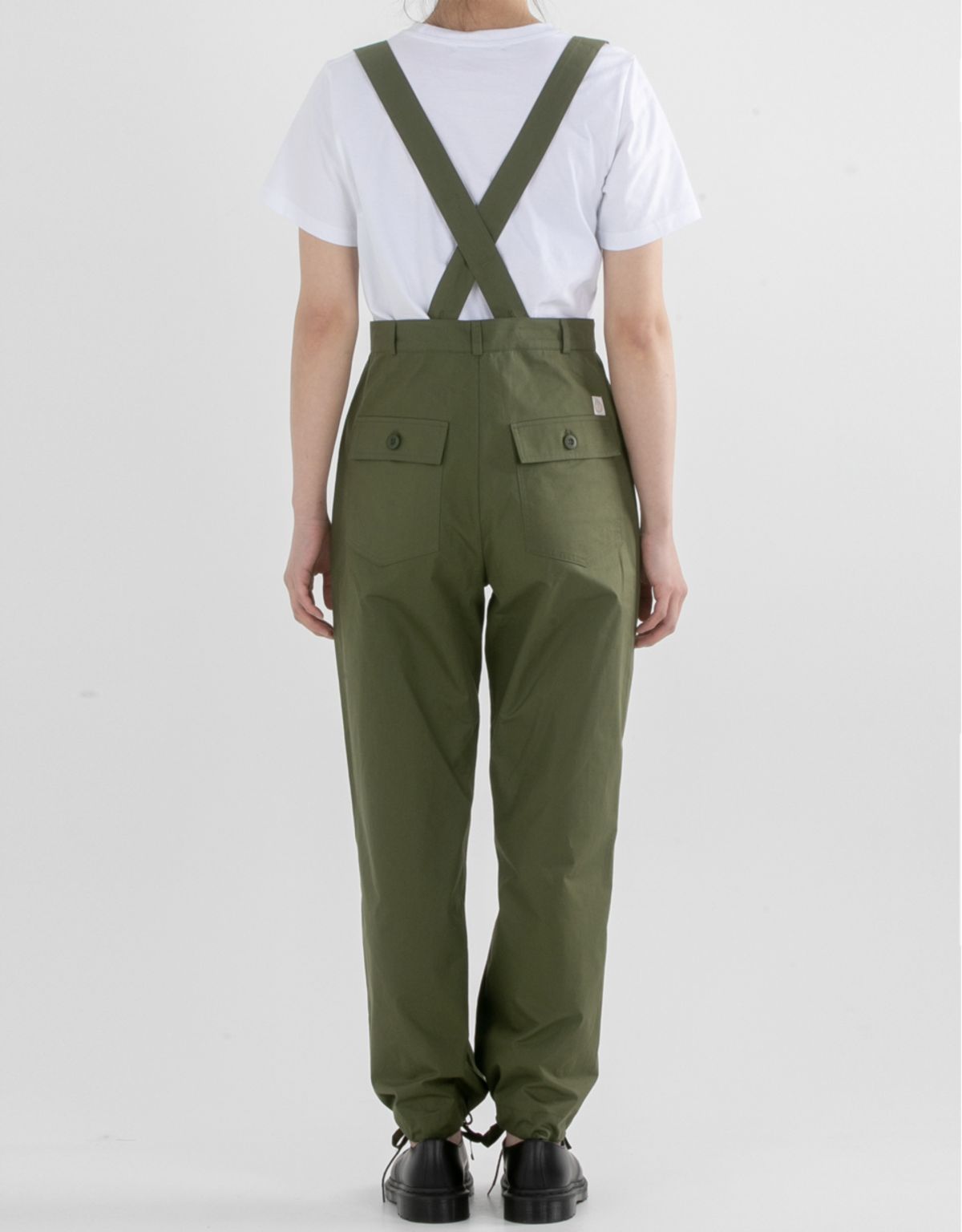 버나드밀즈(BERNARD MILLS) SUSPENDER JOGGER PANTS - OLIVE GREEN