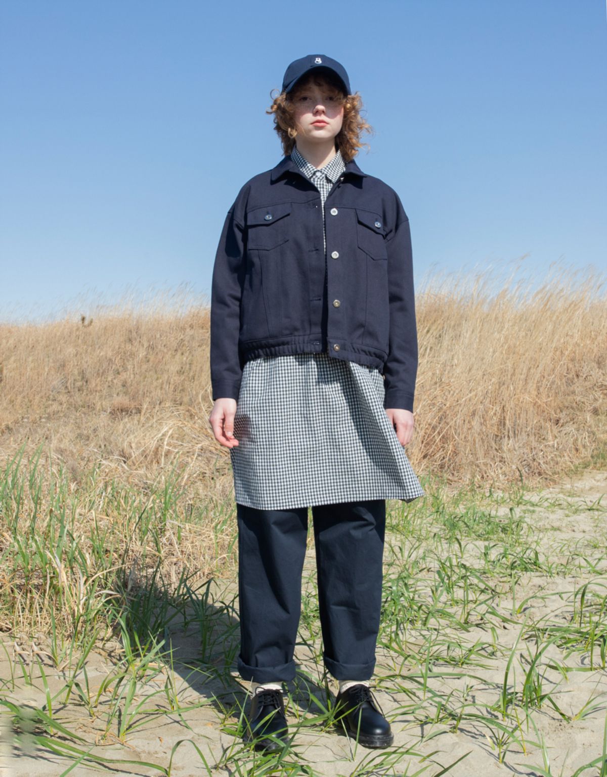 버나드밀즈(BERNARD MILLS) SUSPENDER JOGGER PANTS - NAVY