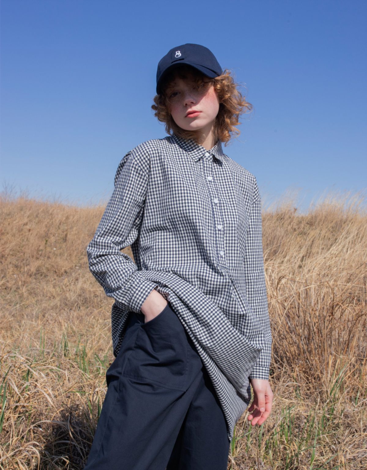 버나드밀즈(BERNARD MILLS) SUSPENDER JOGGER PANTS - NAVY