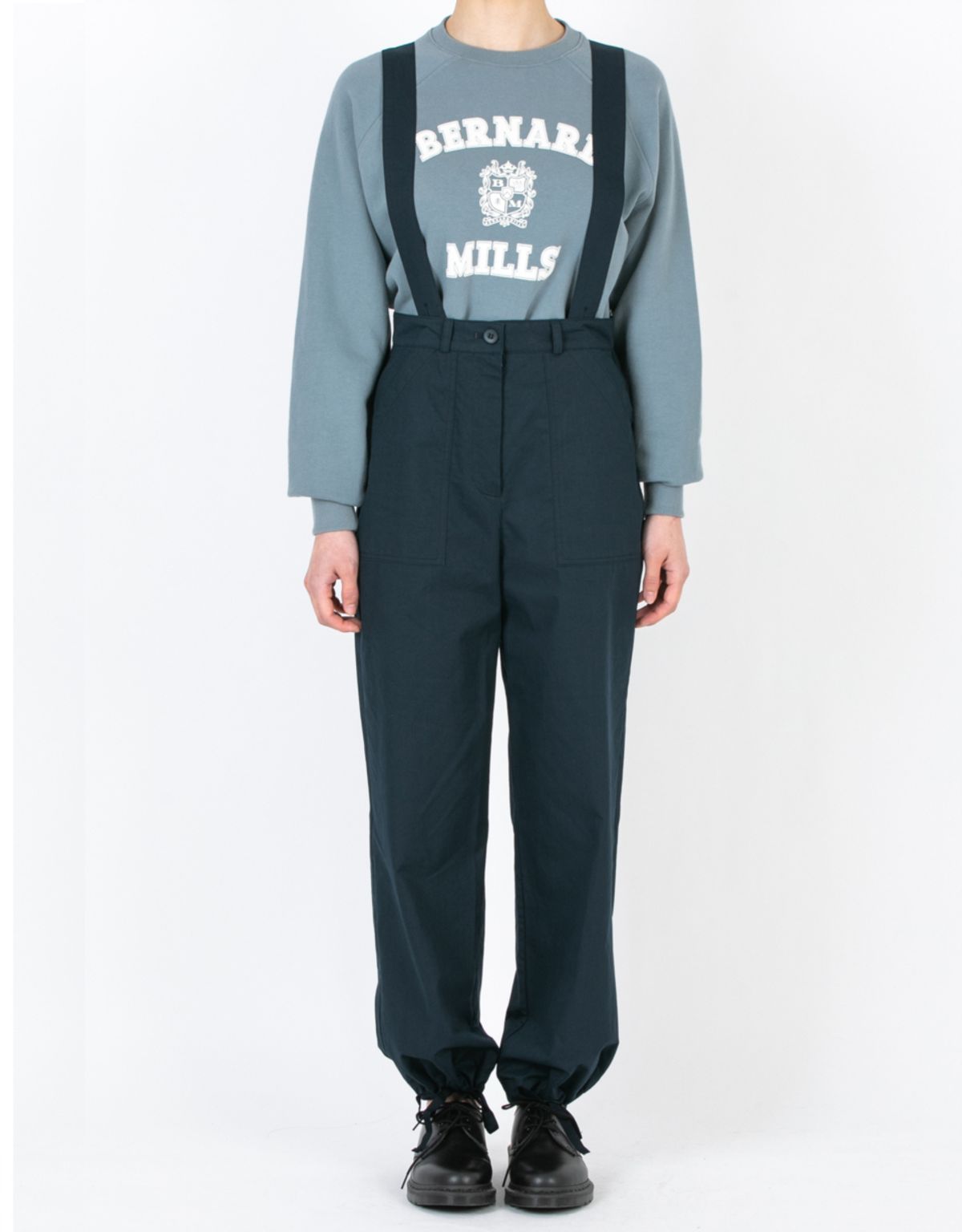 버나드밀즈(BERNARD MILLS) SUSPENDER JOGGER PANTS - NAVY